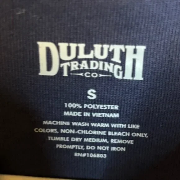 Duluth Sweatshirt Women's Size Small Fleece Frost Lake Thumb Holes Gray Blue - Picture 3 of 3